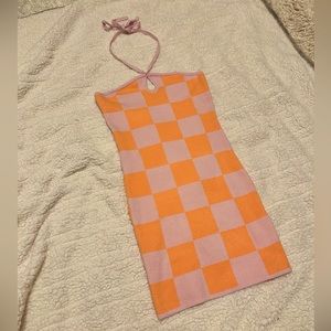 Forever 21 Bodycon Checkered Dress